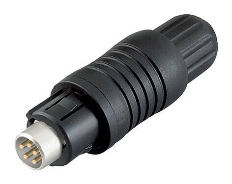 Illustration Push Pull Male cable connector, Contacts: 3, 3.5-5.0 mm, shieldable, solder, IP67
