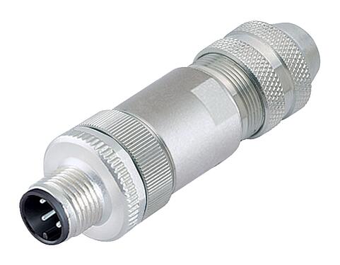 Illustration M12 Male cable connector, Contacts: 5, 6.0-8.0 mm, shieldable, screw clamp, IP67, UL 2238