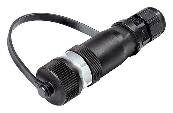 Illustration M12 Male cable connector, Contacts: 5, 4.0-6.5 mm, unshielded, screw clamp, IP68/IP69K, for outdoor, UV resistant