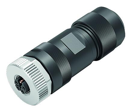 Ilustración M12 Conector de cable hembra, Número de contactos: 4+PE, 8,0-13,0 mm, sin blindaje, tornillo extraíble, IP67, UL 2237 en preparación, con conexión de PE