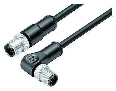 Automation Technology - Data Transmission--Connecting cable male cable connector - male angled connector_VL_KS-77-4529_WS-77-4527-64704_black