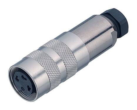 Illustration M16 Female cable connector, Contacts: 4 (04-a), 4.0-6.0 mm, shieldable, solder, IP67, UL 2238
