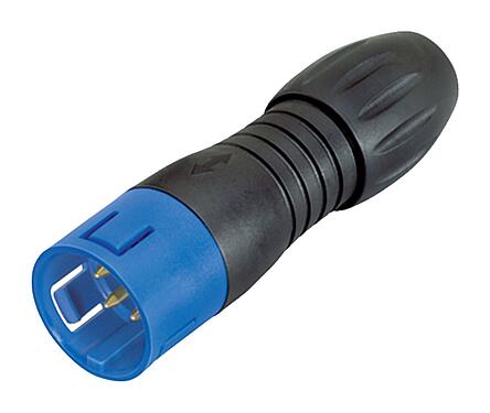 Illustration Snap-In Male cable connector, Contacts: 8, 4.0-6.0 mm, unshielded, solder, IP67, UL 2238, VDE