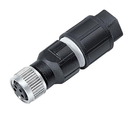 Illustration M8 Female cable connector, Contacts: 4, 2.5-5.0 mm, unshielded, IDC, IP67