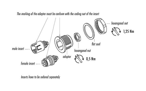 Assembly instructions Snap-In Adapter, unshielded, Front mounting