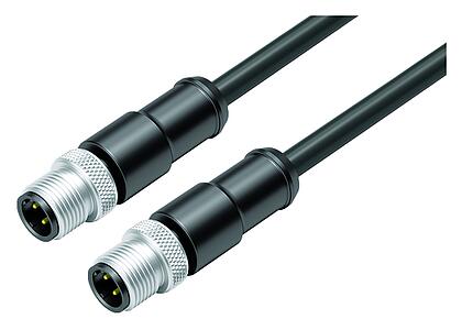 Automation Technology - Data Transmission--Connecting cable 2 male cable connectors_VL_KS-77-4529_KS-77-4529-64704_black