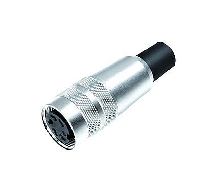 Illustration M16 Female cable connector, Contacts: 5 (05-b), 6.0-8.0 mm, unshielded, solder, IP40