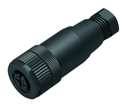 Illustration M12 Connecteur femelle, Contacts: 4, 4,0-6,0 mm, non blindé, pince à visser, IP67, UL 2238