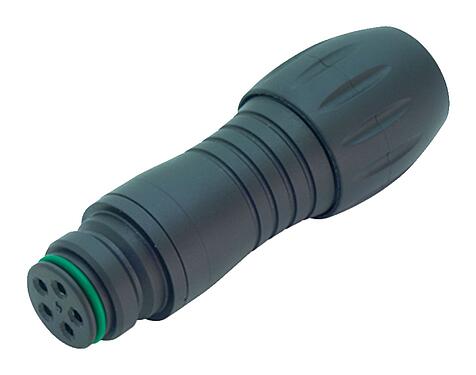 Illustration Snap-In Female cable connector, Contacts: 12, 6.0-8.0 mm, unshielded, solder, IP67, UL 2238, VDE