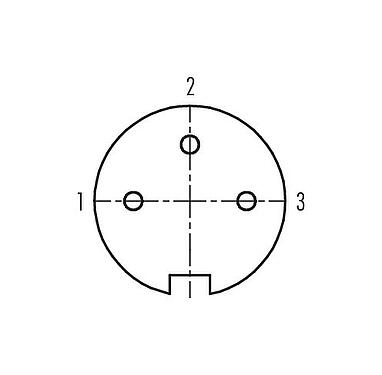 Contact arrangement (Plug-in side) Push Pull Female cable connector, Contacts: 3, 4.0-8.0 mm, shieldable, solder, IP67