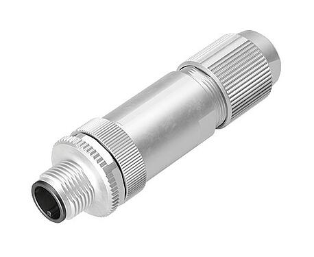 Illustration M12 Connecteur mâle, Contacts: 4, 5,0-8,0 mm, blindable, sertir (Les contacts à sertir doivent être commandés séparément), IP67, UL 2238