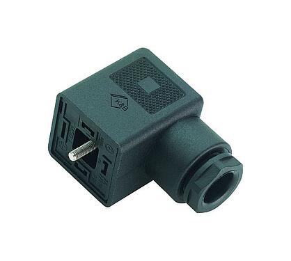 Illustration Female power connector, Contacts: 2+PE, 6.0-8.0 mm, unshielded, screw clamp, IP40 without seal, VDE, ESTI+, PG 9