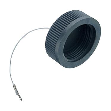 Illustration Protecting cap, IP65, for male panel mount connector, O-ring glued in