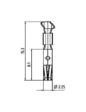 Scale drawing Crimpcontact