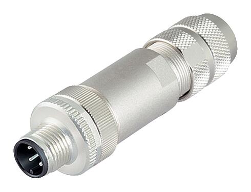 Illustration M12 Male cable connector, Contacts: 5, 8.0-9.0 mm, shieldable, wire clamp, IP67, iris spring