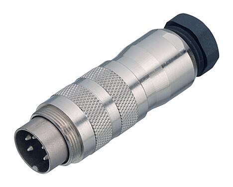 Illustration M16 Male cable connector, Contacts: 5 (05-a), 6.0-8.0 mm, shieldable, solder, IP67, UL 2238