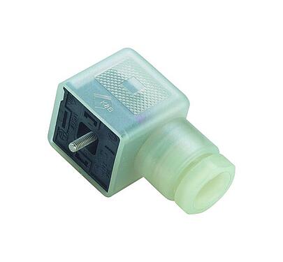 Ilustración Conector hembra de potencia, Número de contactos: 2+PE, 6,0-8,0 mm, sin blindaje, tornillo extraíble, IP40 sin junta, PG 11, Circuito E6, con LED PNP