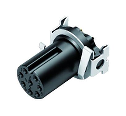 Illustration M12 Encastrable femelle, Contacts: 8, blindable, SMT, IP67, Montage frontal