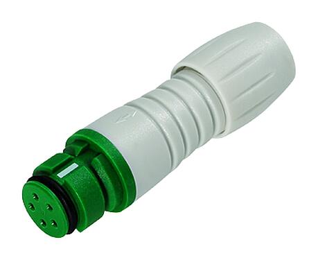 Illustration Snap-In Female cable connector, Contacts: 3, 3.5-5.0 mm, unshielded, solder, IP67