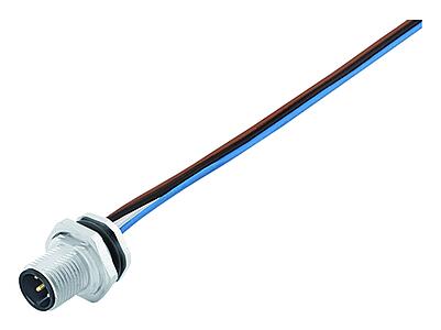 Automation Technology - Sensors and Actuators--Male panel mount connector_763_3_FS_Li_AWG16_vv