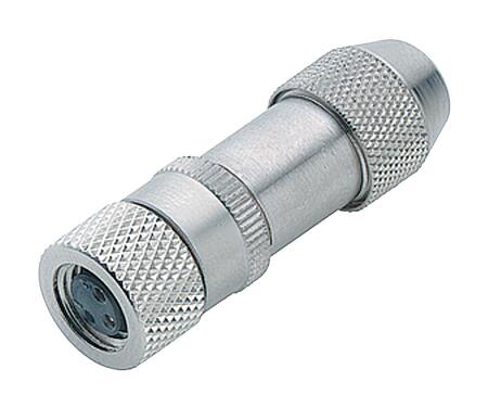 Illustration M8 Female cable connector, Contacts: 4, 3.5-5.0 mm, shieldable, solder, IP67, UL 2238