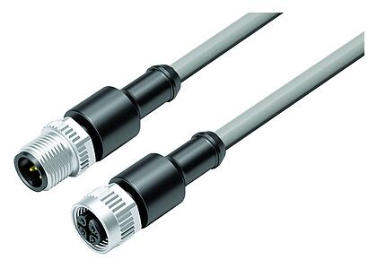 Tecnología de automatización - sensores y actuadores--Cable de conexión conector de cable macho - conector de cable hembra_VL_KSM12-77-3429_KDM12-3430-20005_grey