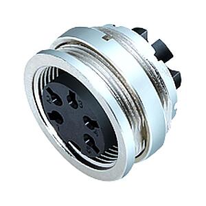 Miniature Connectors--Female panel mount connector_M16_4_FD_crimp