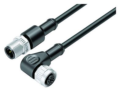 Tecnología de automatización - sensores y actuadores--Cable de conexión conector de cable macho - conector de cable hembra_VL_KSM12-77-3429_WDM12-3434-30003_black