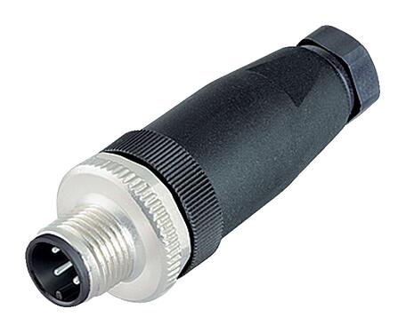Illustration M12 Male cable connector, Contacts: 5, 4.0-6.0 mm, unshielded, screw clamp, IP67, UL 2238