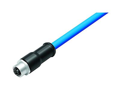 Automation Technology - Data Transmission--Female cable connector_825-X_2_KD_u_8pol_Bahn