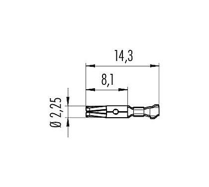 Scale drawing Crimpcontact