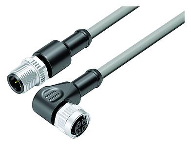 Tecnología de automatización - sensores y actuadores--Cable de conexión conector de cable macho - conector de cable hembra_VL_KSM12-77-3429_WDM12-3434-20004_grey