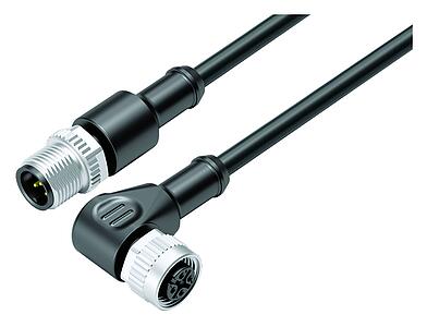 Tecnología de automatización - sensores y actuadores--Cable de conexión conector de cable macho - conector de cable hembra_VL_KSM12-77-3429_WDM12-3434-50005_black