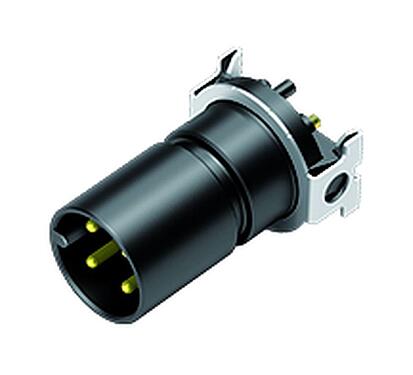 Illustration M12 Male receptacle, Contacts: 4, unshielded, SMT, IP67