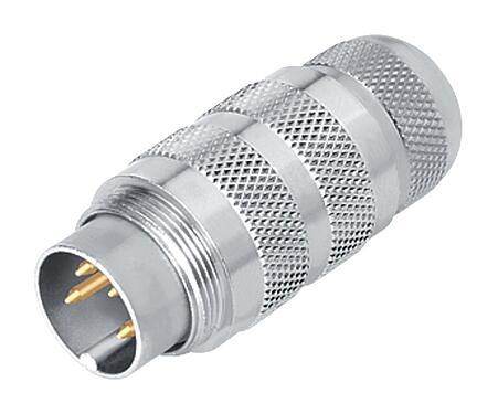 Illustration M16 Male cable connector, Contacts: 7 (07-a), 4.1-7.8 mm, unshielded, solder, IP67, UL 2238, Short version