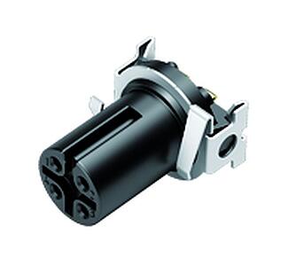 Tecnología de automatización - sensores y actuadores--Toma intgrada_763_4_EBD_4pol_SMT_schirm_Einsatz_o_O