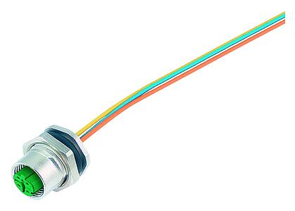 Automation Technology - Data Transmission--Female panel mount connector_825_4_F_gruen