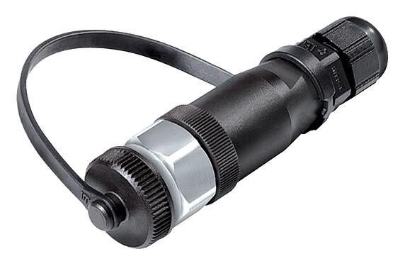 Illustration M12 Female cable connector, Contacts: 5, 4.0-6.5 mm, unshielded, screw clamp, IP68/IP69K, for outdoor, UV resistant