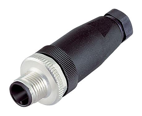 Illustration M12 Connecteur mâle, Contacts: 4, 4,0-6,0 mm, non blindé, sertir (Les contacts à sertir doivent être commandés séparément), IP67, UL 2238