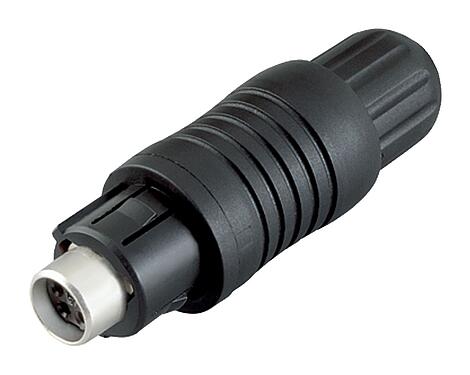 Illustration Push Pull Female cable connector, Contacts: 8, 3.5-5.0 mm, shieldable, solder, IP67