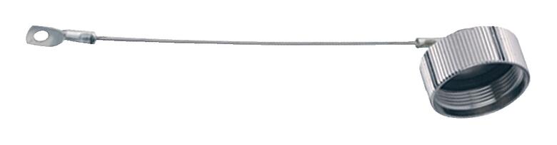 Illustration Protecting cap, IP67, with steel cable
