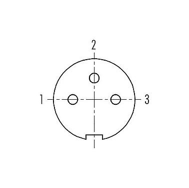 Contact arrangement (Plug-in side) Push Pull Female cable connector, Contacts: 3, 3.5-5.0 mm, shieldable, solder, IP67