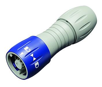 Connectors in Medical Grade Design--Male cable connector_770_1_KS_white_blue_grKa