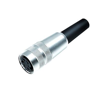 Illustration M16 Female cable connector, Contacts: 5 (05-b), 3.0-6.0 mm, unshielded, solder, IP40