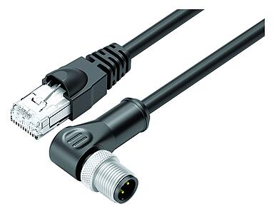 Automation Technology - Data Transmission--Connecting cable male angled connector - RJ45 connector_VL_RJ45_77-9753_WS-77-4527-64704_black