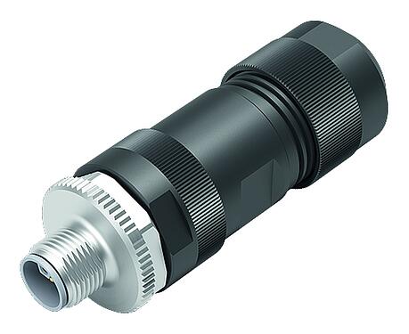 Ilustración M12 Conector de cable macho, Número de contactos: 4+FE, 8,0-13,0 mm, sin blindaje, tornillo extraíble, IP67, M12x1,0, UL 2237 en preparación, con conexión de PE