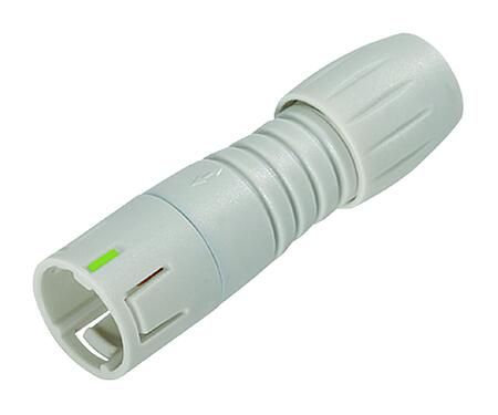 Illustration Snap-In Male cable connector, Contacts: 4, 3.5-5.0 mm, unshielded, solder, IP67