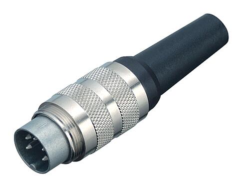 Illustration M16 Male cable connector, Contacts: 4 (04-a), 4.0-6.0 mm, shieldable, solder, IP40