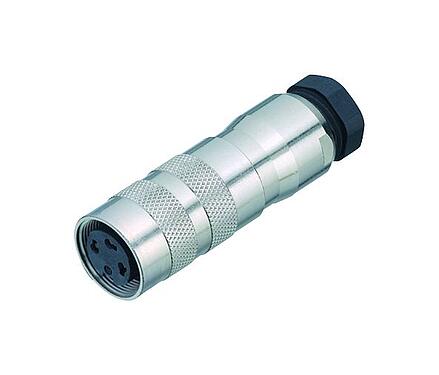 Illustration M16 Female cable connector, Contacts: 4 (04-a), 6.0-8.0 mm, shieldable, solder, IP67, UL 2238