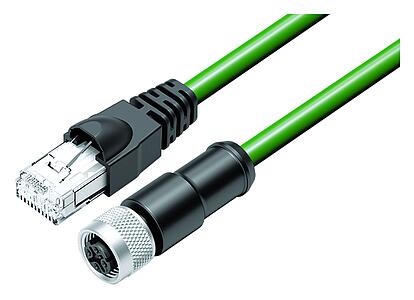 Automation Technology - Data Transmission--Connecting cable female cable connector - RJ45 connector_VL_RJ45-77-9753_KD_77-4530-50704_green